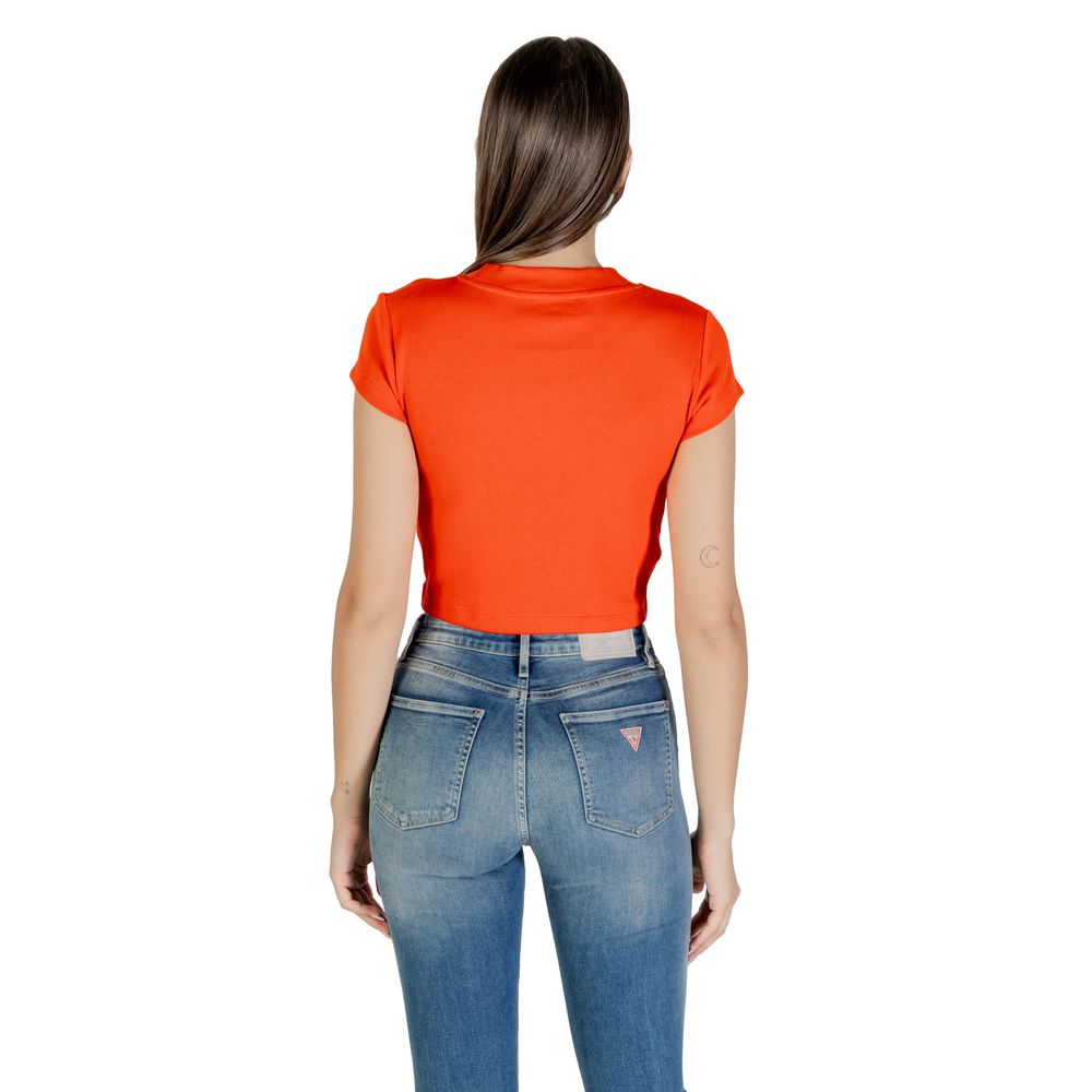 T-Shirt by Calvin Klein Jeans for women in stretch cotton multicolor showcases a unassuming silhouette, artfully detailed with a refined and unassuming for a sophisticated, contemporary look.