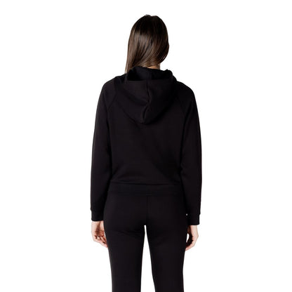 Armani Exchange Women's Stretch Polyester & Viscose Hoodie - Black