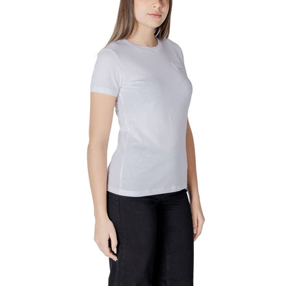 Armani Exchange Women's Crew-Neck Cotton T-Shirt - White
