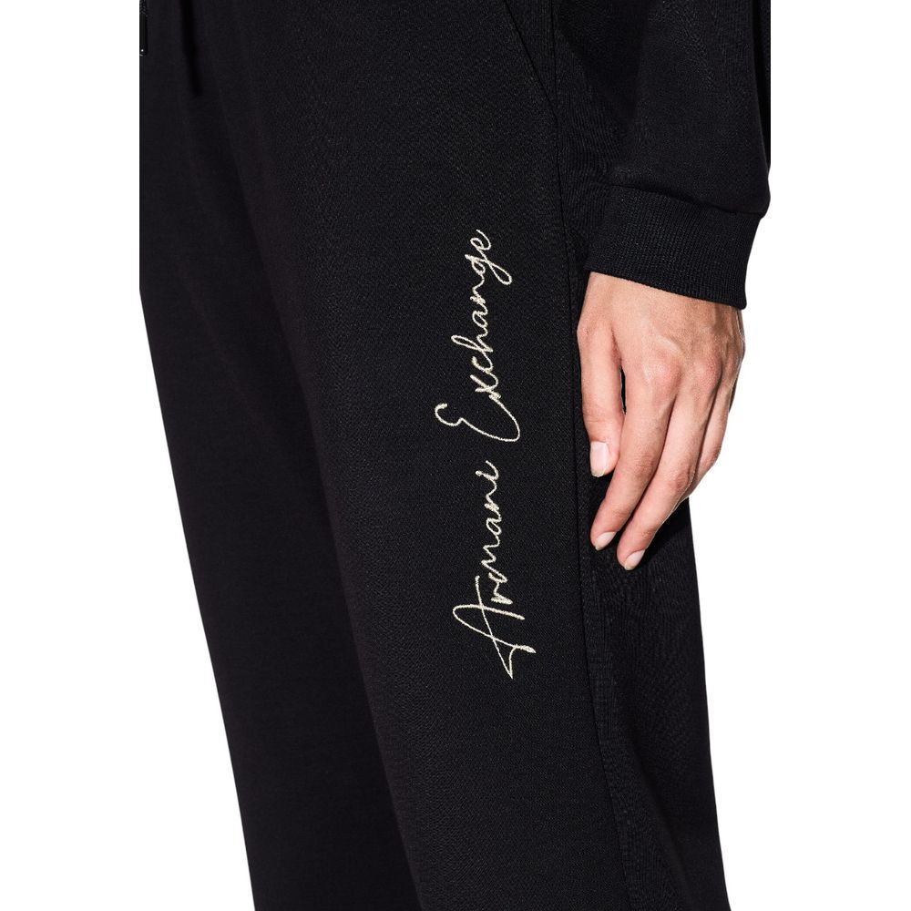Activewear Jogger Pants by Armani Exchange for women in stretch polyester & viscose features a versatile silhouette, integrating performance with a versatile , long, and comfortable .
