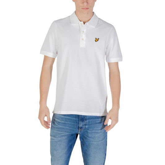 Polo Shirt by Lyle & Scott for men in stretch cotton white presents a sleek silhouette, featuring a refined and for a sleek finish.