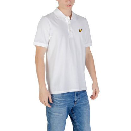 Polo Shirt by Lyle & Scott for men in stretch cotton white presents a crisp silhouette, artfully detailed with a crisp and crisp .