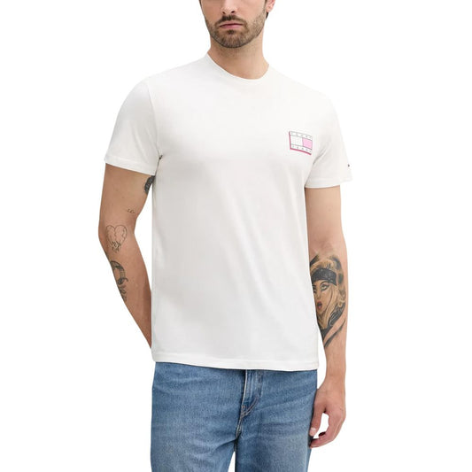 Tommy Hilfiger Jeans Men's Cotton T-Shirt - Cream