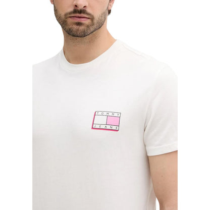 Tommy Hilfiger Jeans Men's Cotton T-Shirt - Cream
