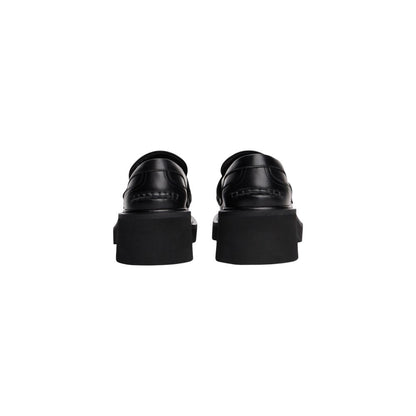 High-Heel Loafers Pumps Heels by Tommy Hilfiger Jeans for women in leather black features an effortlessly chic silhouette, showcasing the elegant Women's Leather High-Heel Loafers Pumps Heels design with a high-heel and a sophisticated .