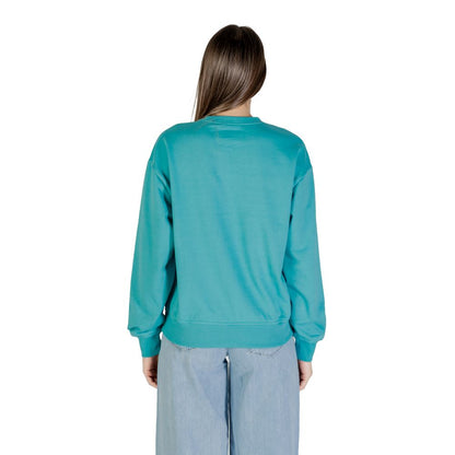 Activewear Sweatshirt by Calvin Klein Jeans for women in stretch cotton blue features an contemporary silhouette with , refined detailing, and an contemporary crew neckline for a sophisticated performance look.