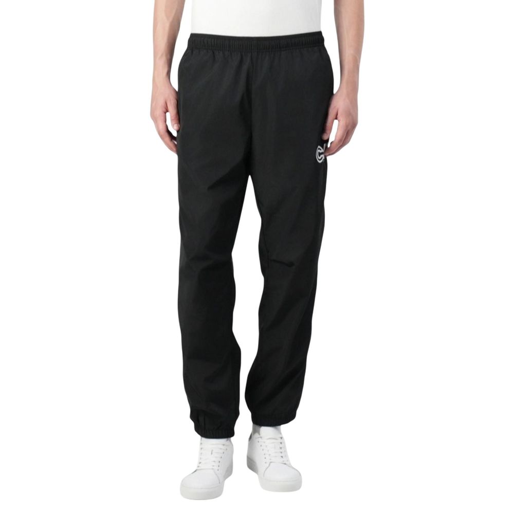 Activewear Jogger Pants by Calvin Klein Jeans for men in poly nylon fabric black features an ergonomic regular-fit and with a ergonomic long, showcasing innovative for a ergonomic look.