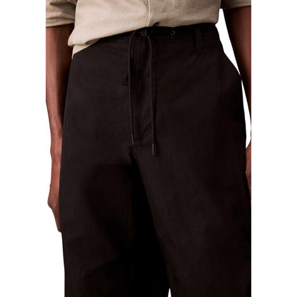 Activewear Jogger Pants by Calvin Klein Jeans for men in nylon cotton black features a athletic with a and long, showcasing athletic breathable-design for a sophisticated performance look.