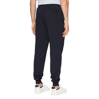 Activewear Jogger Pants by Tommy Hilfiger for men in cotton terrycloth blue & natural features an dynamic regular-fit with long, , and functional for an dynamic silhouette.