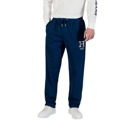 Activewear Jogger Pants by Tommy Hilfiger for men in cotton polyester blue features a athletic regular-fit with a and long, showcasing athletic for a sophisticated performance look.