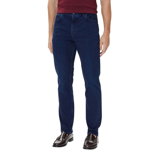 Jeans by Tommy Hilfiger for men in stretch denim cotton blue features an sophisticated and straight-leg, relaxed-fit & regular-fit with a precise long, creating a sophisticated and sophisticated silhouette.