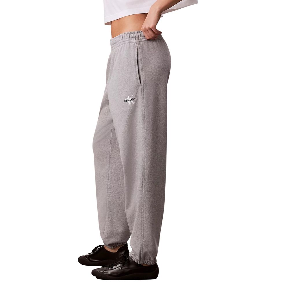 Activewear Jogger Pants by Calvin Klein Jeans for women in cotton polyester gray features a athletic relaxed-fit with a and long, showcasing athletic for a sophisticated performance look.