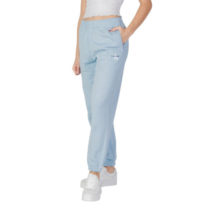 Activewear Jogger Pants by Calvin Klein Jeans for women in cotton polyester blue features a athletic relaxed-fit with a and long, showcasing athletic for a sophisticated performance look.