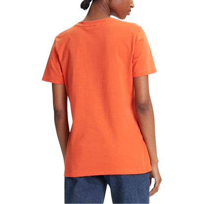 Tommy Hilfiger Women's Short-Sleeve Crew-Neck Cotton T-Shirt - Orange