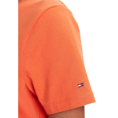 Tommy Hilfiger Women's Short-Sleeve Crew-Neck Cotton T-Shirt - Orange