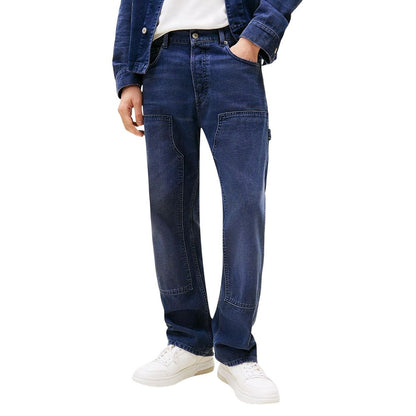 Jeans by Tommy Hilfiger Jeans for men in denim cotton blue features an sophisticated and straight-leg, relaxed-fit & regular-fit with a precise long, creating a sophisticated and sophisticated silhouette.