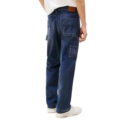 Jeans by Tommy Hilfiger Jeans for men in denim cotton blue features an sophisticated and straight-leg, relaxed-fit & regular-fit with a precise long, creating a sophisticated and sophisticated silhouette.
