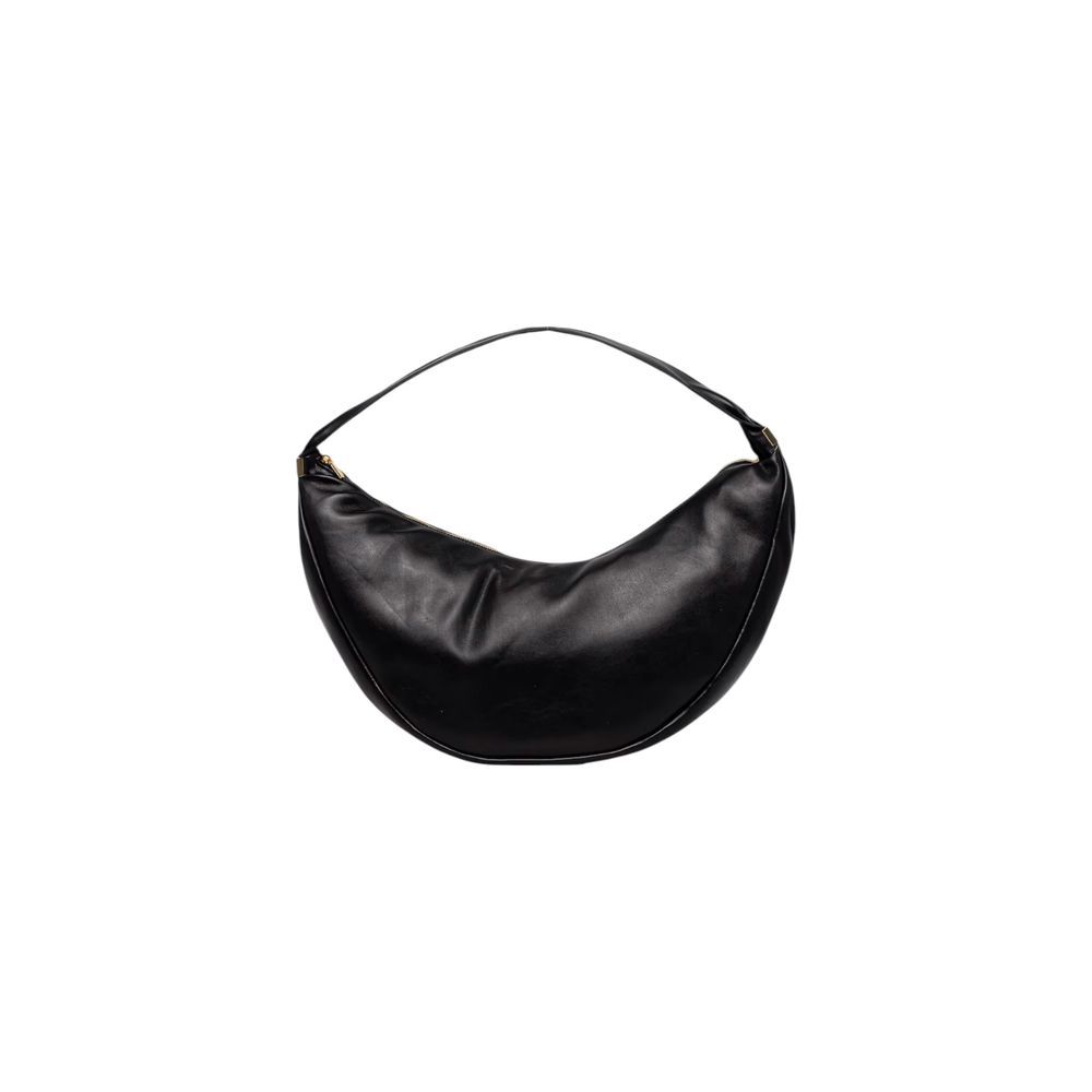Large Evening Hobo Handbag by Calvin Klein for women in polyethylene & polyurethane black features an refined silhouette, showcasing a secure zipper, ample , and versatile handle for a sophisticated refined aesthetic.