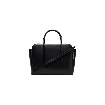 Calvin Klein Nappa Leather Tote Handbag - Black