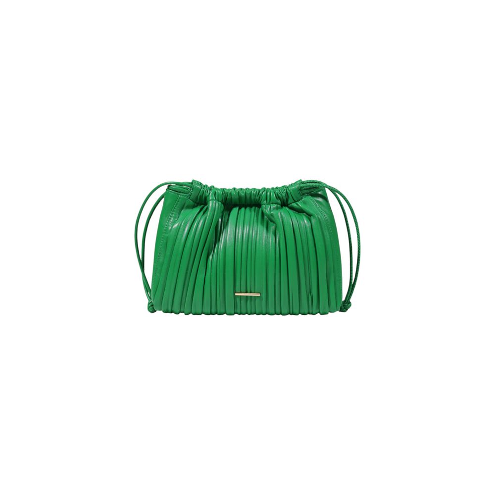 Small Crossbody Evening Drawstring Handbag by Calvin Klein for women in polyethylene & polyurethane bicolour features a refined silhouette, showcasing a secure drawstring, organized , and versatile crossbody-strap, shoulder-strap & adjustable-strap for a refined finish.