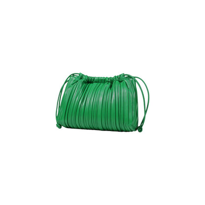 Small Crossbody Evening Drawstring Handbag by Calvin Klein for women in polyethylene & polyurethane bicolour features a refined silhouette, showcasing a secure drawstring, organized , and versatile crossbody-strap, shoulder-strap & adjustable-strap for a refined finish.
