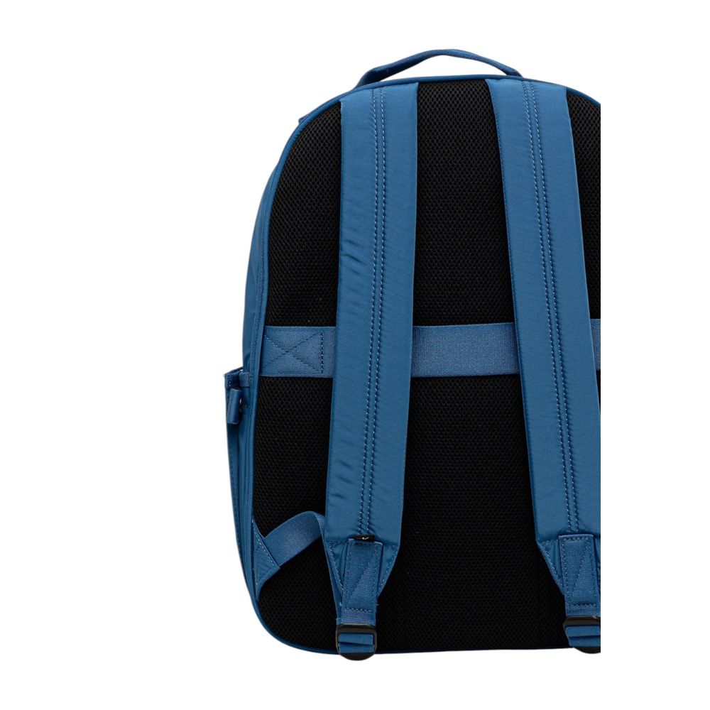 Compact Backpack by Calvin Klein for men in polyester blue, signature & print features a stately Polyester Compact Backpack design, showcasing a secure zipper, ample external-pockets & laptop-compartment, and versatile handle, backpack-strap & adjustable-strap for a stately finish.