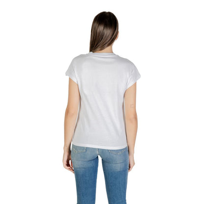 Guess Women's Crew-Neck Cotton T-Shirt - White