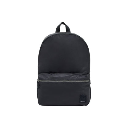 Backpack by Armani Exchange for men in polyamide black showcases an architectural Polyamide Backpack design, featuring a secure zipper, ample , and architectural backpack-strap & adjustable-strap for a sophisticated look.