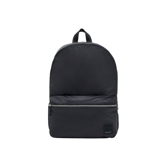 Backpack by Armani Exchange for men in polyamide black showcases an architectural Polyamide Backpack design, featuring a secure zipper, ample , and architectural backpack-strap & adjustable-strap for a sophisticated look.