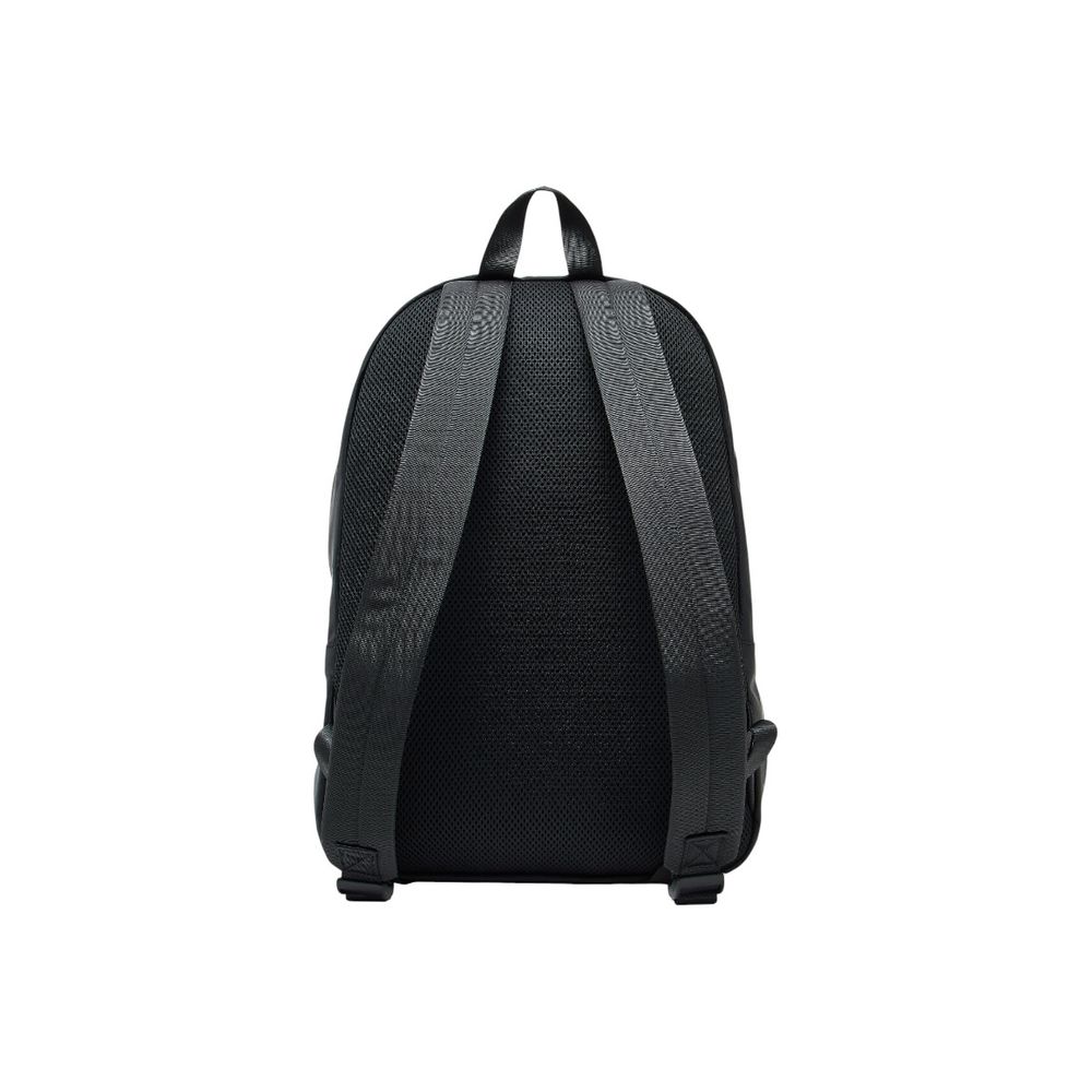 Backpack by Armani Exchange for men in polyamide black showcases a stately Polyamide Backpack design, featuring a secure zipper with stately and versatile backpack-strap & adjustable-strap.