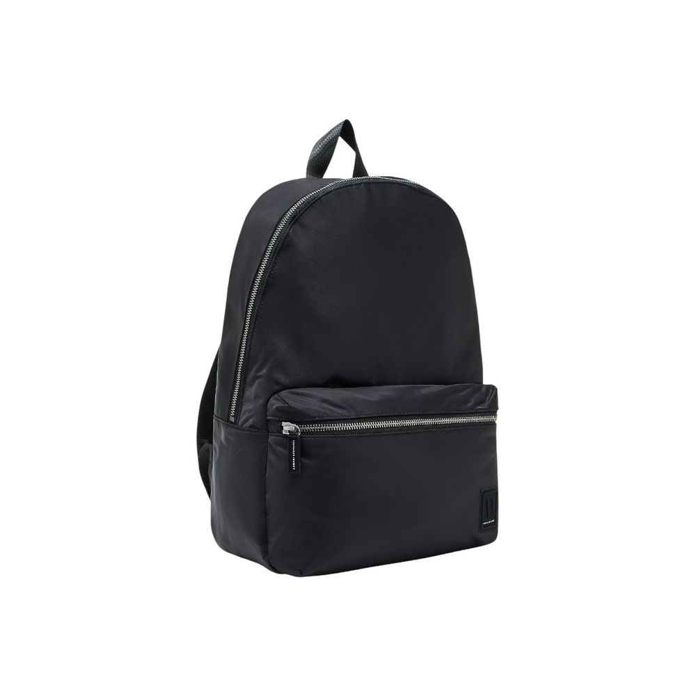 Backpack by Armani Exchange for men in polyamide black presents a stately Polyamide Backpack design, showcasing a secure zipper with ample and versatile backpack-strap & adjustable-strap for a stately finish.