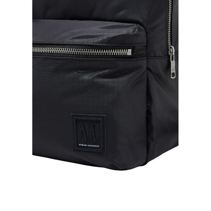 Backpack by Armani Exchange for men in polyamide black features a stately Polyamide Backpack design, showcasing a secure zipper, ample , and versatile backpack-strap & adjustable-strap for a stately finish.