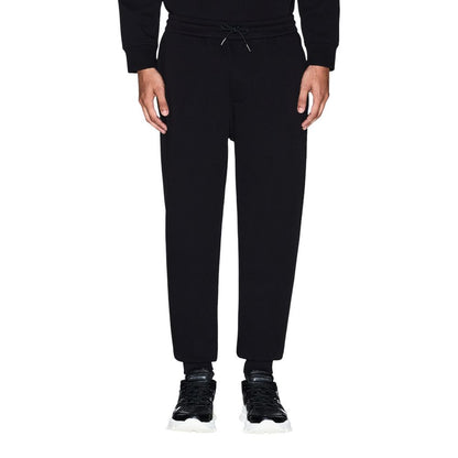 Activewear Jogger Pants by Armani Exchange for men in stretch polyester cotton features a athletic tapered-leg & straight-leg with a and long, showcasing athletic for a sophisticated performance look.