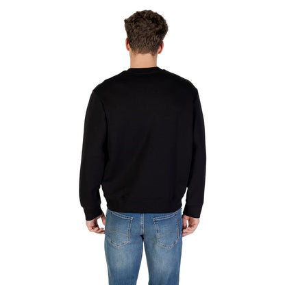 Activewear Sweatshirt by Armani Exchange for men in stretch polyester cotton presents a ergonomic silhouette, showcasing a sophisticated crew neckline and detailed with premium for a ergonomic finish.
