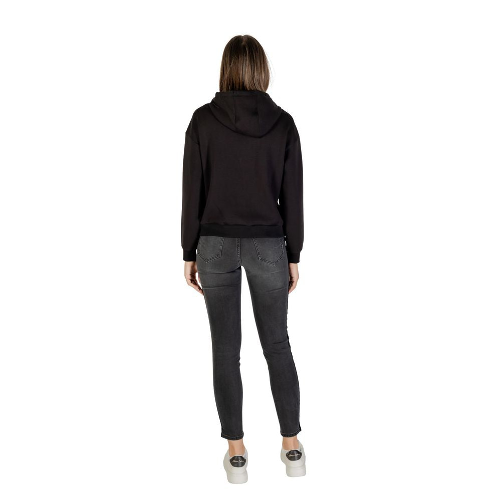 Hooded Hoodie by Armani Exchange for women in stretch polyester & viscose features a authentic silhouette, showcasing a sophisticated hooded neckline and authentic detail for a refined finish.