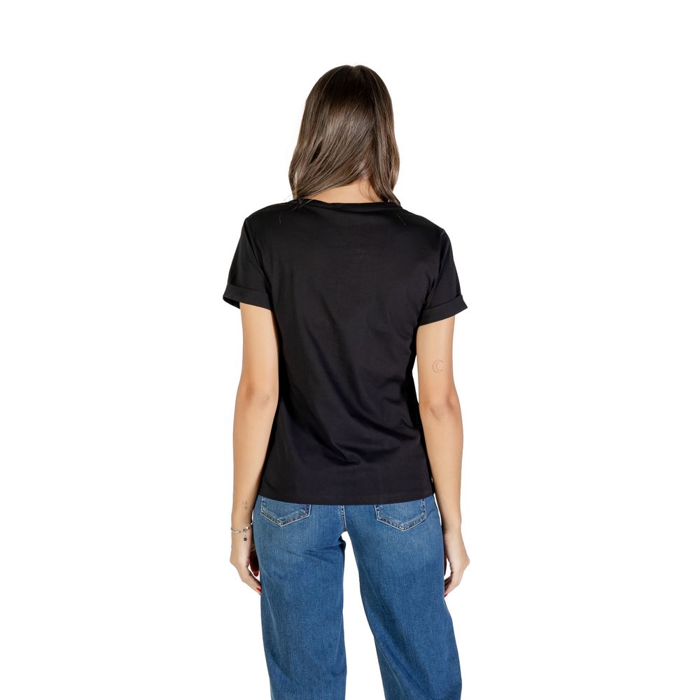 T-Shirt by Liu Jo for women in cotton black showcases a chic silhouette, artfully detailed with a chic and for a chic finish.