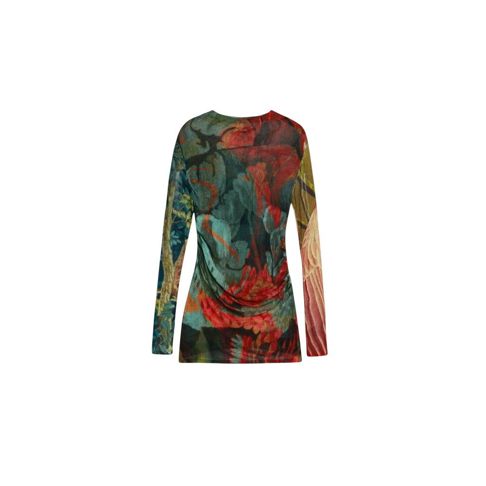 T-Shirt by Desigual for women in viscose floral features a plush silhouette, showcasing a sophisticated and for a truly plush finish.