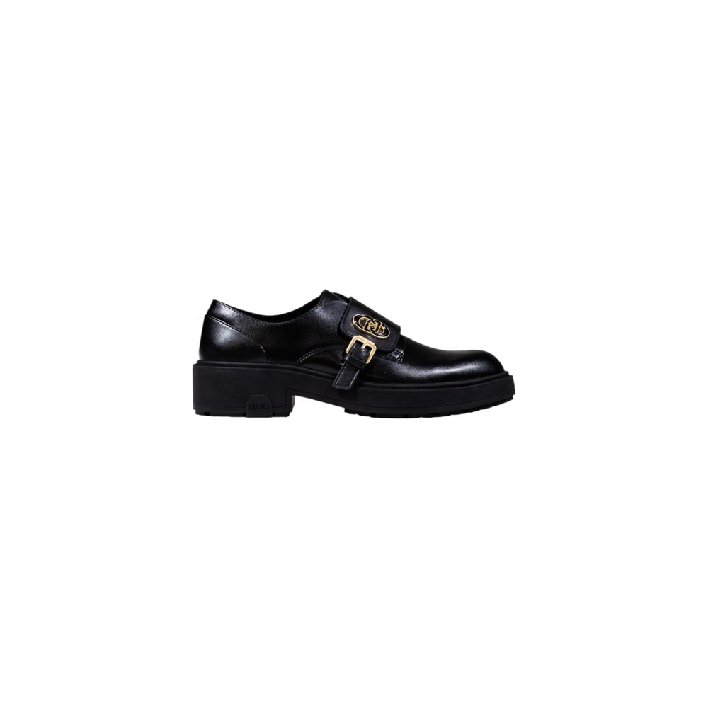 Platform Pumps Heels by Liu Jo for women in leather black & gold features an effortlessly chic silhouette from the Women's Leather Platform Pumps Heels collection, showcasing a platform and effortlessly chic for a effortlessly chic look.