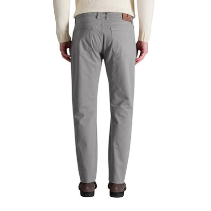 Trousers by Jeckerson for men in stretch cotton gray presents a smart silhouette, meticulously detailed with a smart skinny & slim, a smart long, and a smart .
