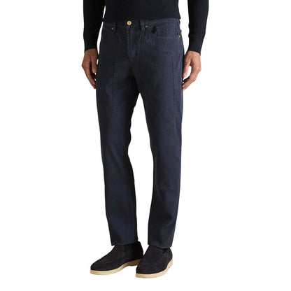Jeckerson Men's Skinny Slim Denim Cotton Jeans - Blue
