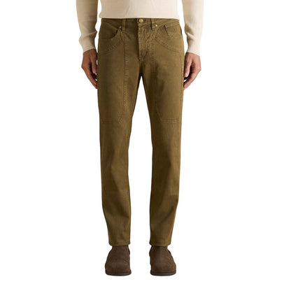 Jeans by Jeckerson for men in denim cotton brown features an refined tailoring silhouette, showcasing a premium skinny & slim with a and long cut for a refined tailoring look.