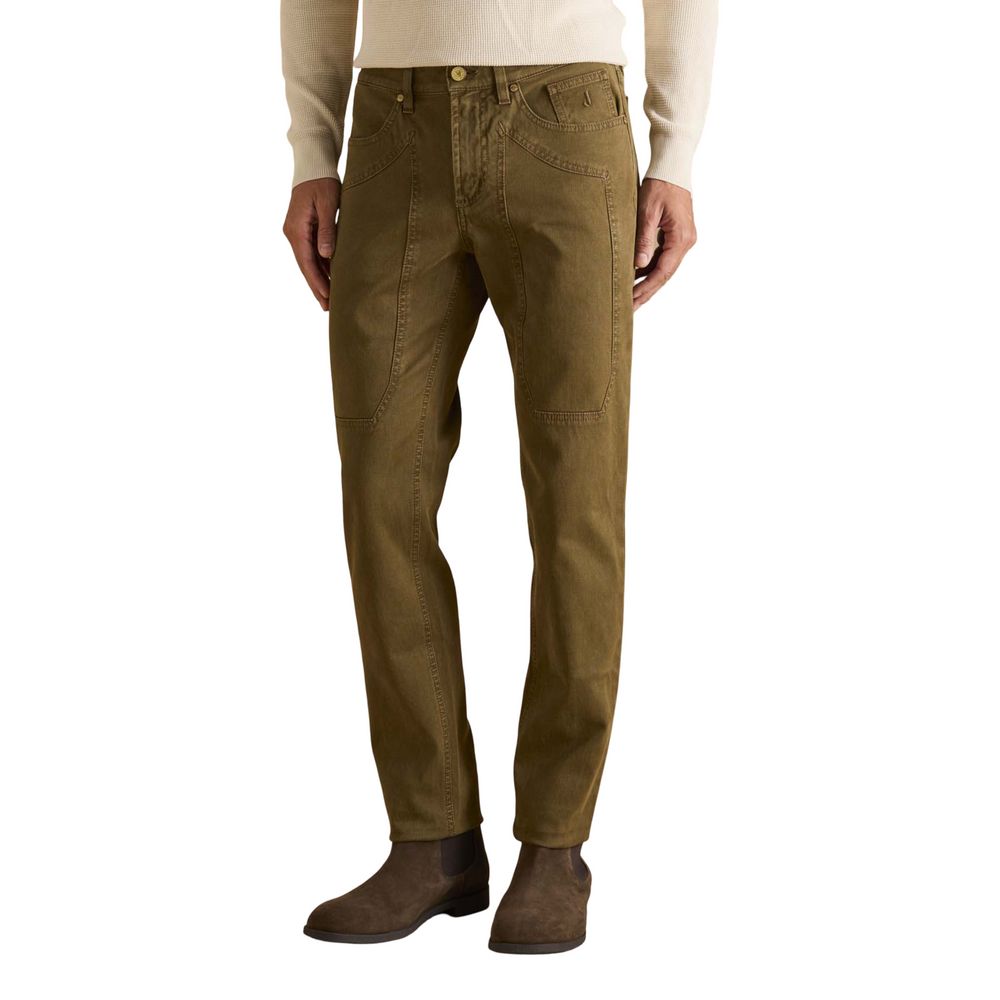 Jeans by Jeckerson for men in denim cotton brown features an sophisticated and skinny & slim with a precise long, creating a sophisticated and sophisticated silhouette.