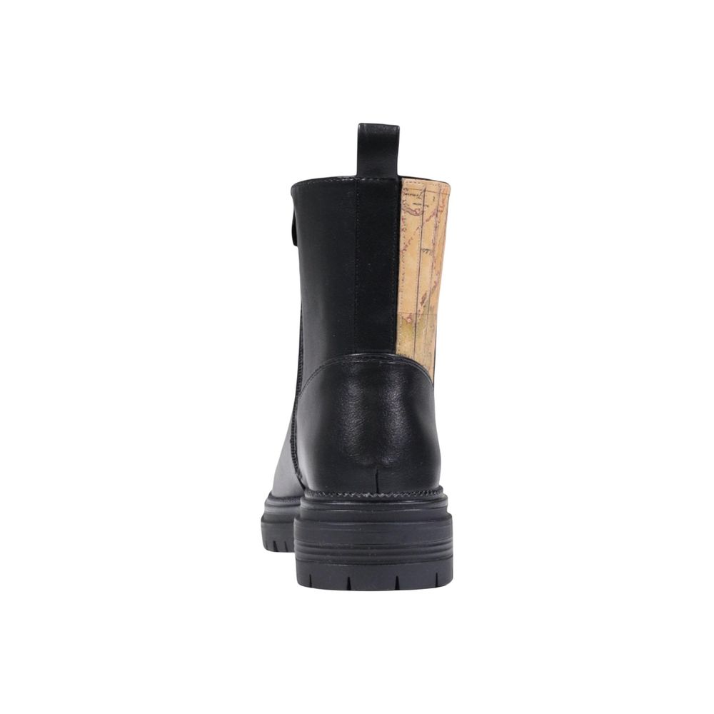 Ankle Winter Boots by Alviero Martini Prima Classe for women in polyethylene & polyurethane black showcases a aeronautic silhouette as Women's Polyethylene & Polyurethane Ankle Winter Boots, artfully defined by a aeronautic and a aeronautic .