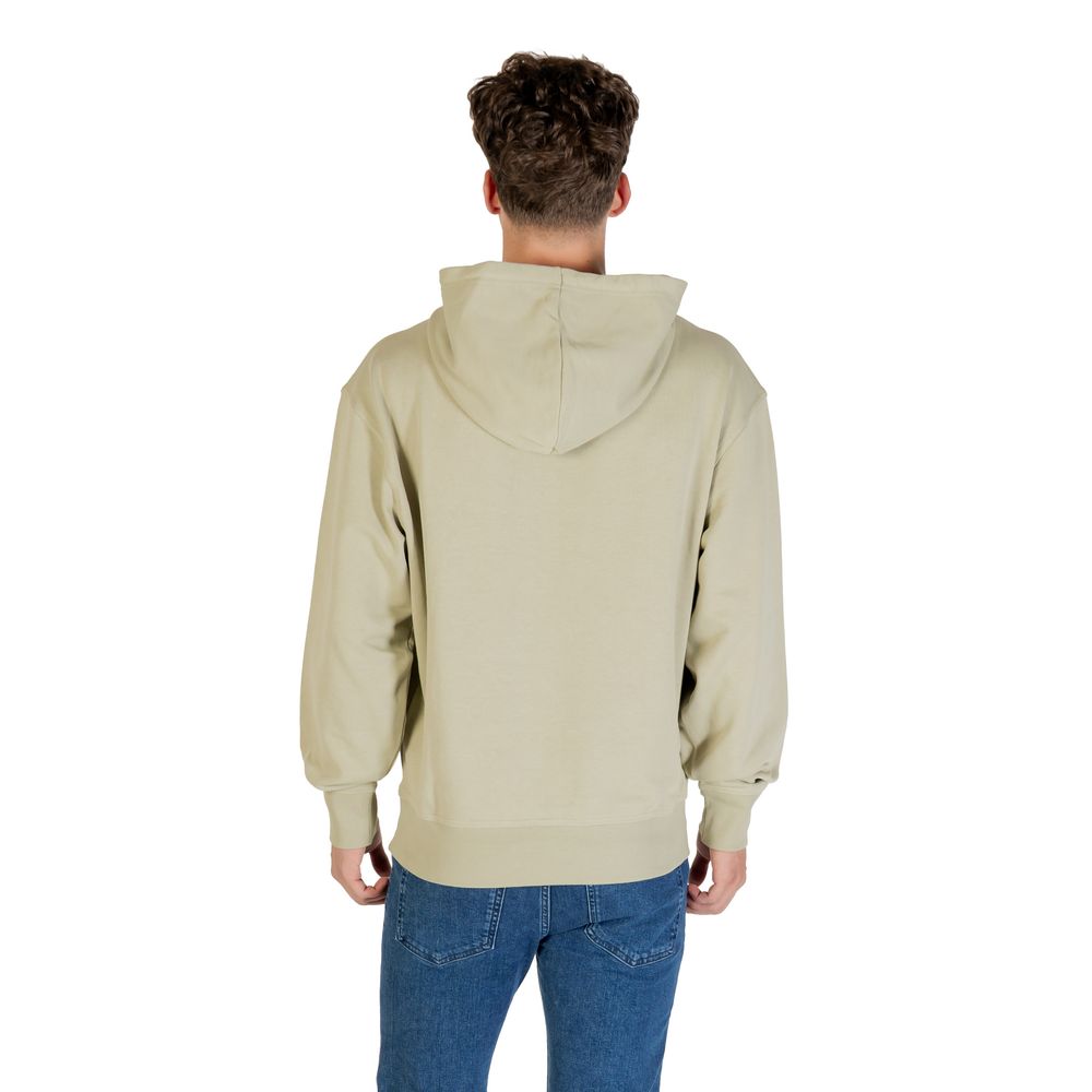 Hooded Hoodie by Hugo Boss for men in cotton & kangaroo green & natural features a authentic silhouette, showcasing a sophisticated hooded neckline and authentic detail for a refined finish.