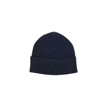 Hat by Hugo Boss for men in wool cotton blue features an exquisite silhouette, showcasing the exquisite craftsmanship of this Wool Cotton Hat.