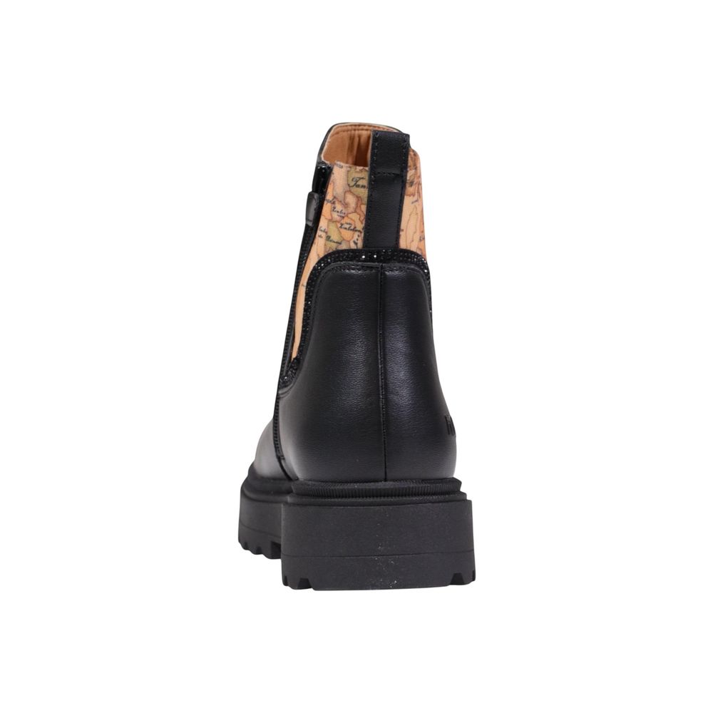Ankle Winter Work Boots by Alviero Martini Prima Classe for women in polyester polyurethan & polyethylene black features an dynamic silhouette, showcasing the dynamic Women's Polyester Polyurethan & Polyethylene Ankle Winter Work Boots design with its distinctive and elegant .