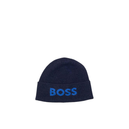 This Hat by Hugo Boss for men in viscose & virgin wool blue features a exquisite silhouette, artfully capturing the sophisticated design and premium aesthetic of the Viscose & Virgin Wool Hat.