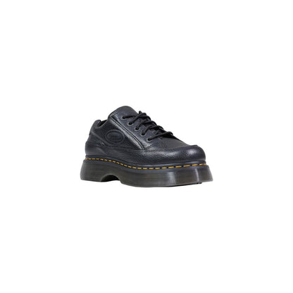 Platform Pumps Heels by Dr. Martens for women in leather & rubber black features a effortless chic silhouette, showcasing the Women's Leather & Rubber Platform Pumps Heels design with a effortless chic platform and for a effortless chic finish.