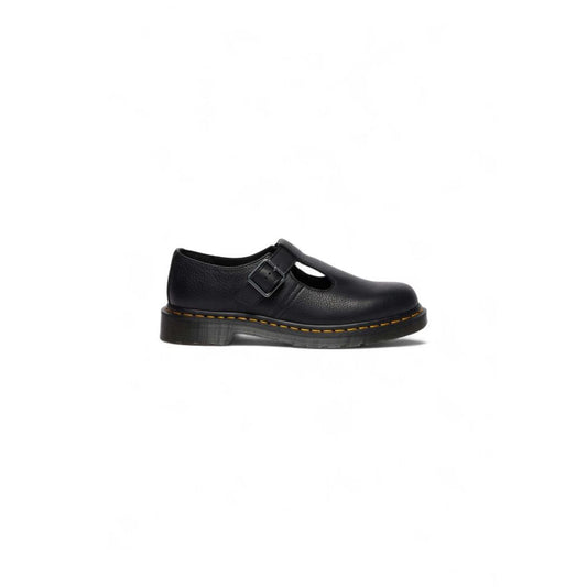 Platform Pumps Heels by Dr. Martens for women in leather & rubber black showcases a effortless chic silhouette, perfectly accentuating Women's Leather & Rubber Platform Pumps Heels with a effortless chic platform and effortless chic .