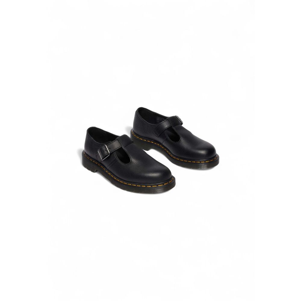 Platform Pumps Heels by Dr. Martens for women in leather & rubber and black showcases a effortlessly elegant silhouette as Women's Leather & Rubber Platform Pumps Heels, featuring a effortlessly elegant platform and a effortlessly elegant for an elegant look.